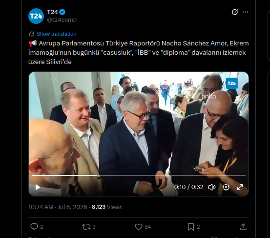 trMXinfoSys's tweet photo. @NATO @SecGenNATO Meanwhile #Talmud #Ursula JUST send her #Soros boy
#Nacho The Spanish #Communist to #Türkiye ... for #SorosPropaganda and #Israel!
https://t.co/2ZCmmWfH5e https://t.co/BMQpLVJ8V1