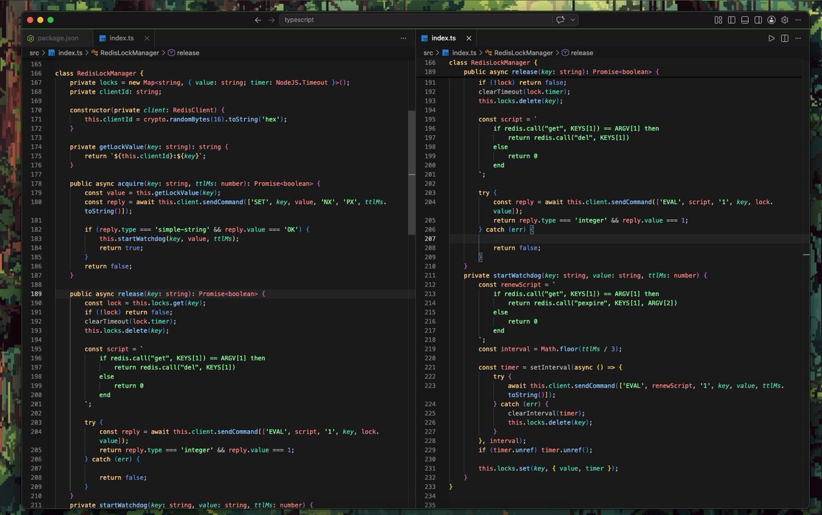 Hi_Mrinal's tweet photo. Tried building a Redis Lock Manager from first principle https://t.co/qapxb5Ldl0