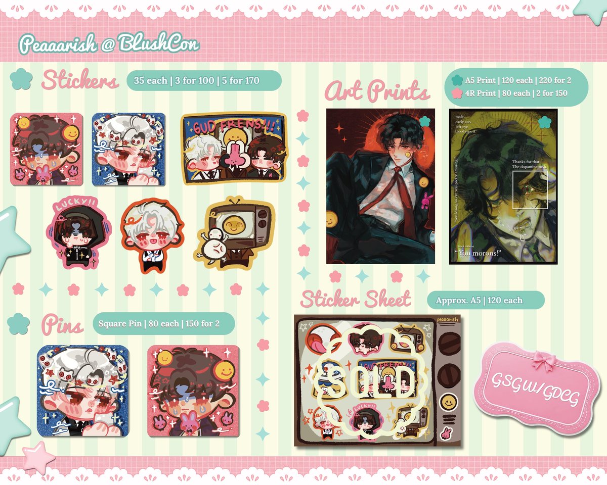 peaaarish's tweet photo. ☆ RTs Appreciated! ☆

🍐 Mail ♡rder form is now open for BLushCon leftovers!!
🔗 in replies!
🎀 Open July 6 - July 25
⭐️ More merch in thread!!╰(*´︶`*)╯♡

♡ Danmei
♡ Alien Stage
♡ Virtual Strangers
♡ GSGW / GDCD
♡ BL Manhwa &amp; Manga

#svsss #gsgw https://t.co/59Nh1x3D2d