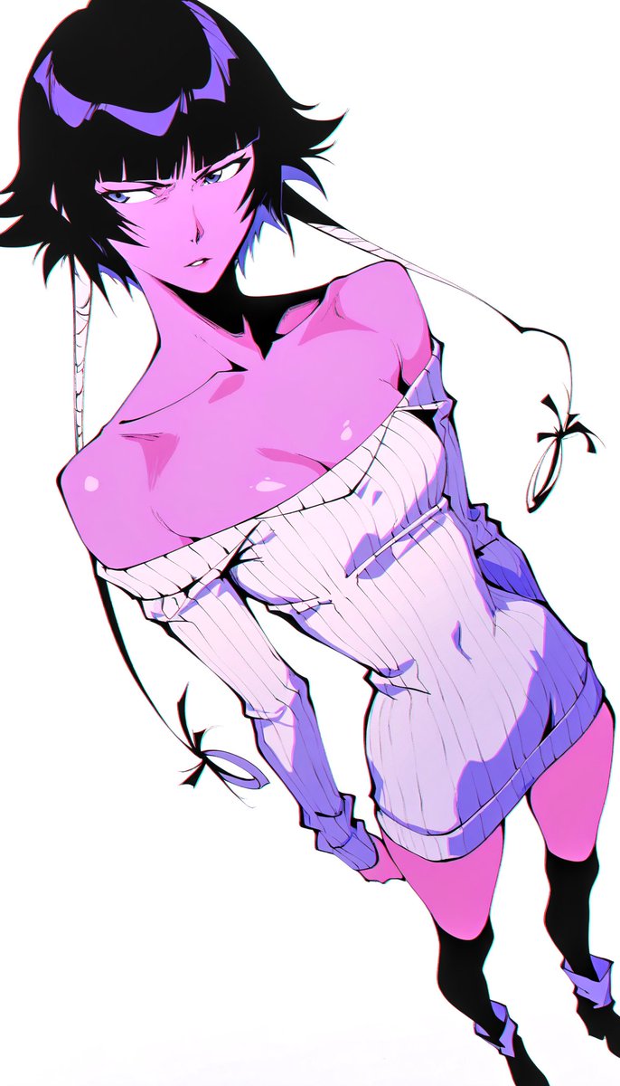 furabura's tweet photo. If you had to describe her in just one word, what would it be? 🤔

#SoiFon SFW Illustration https://t.co/ByDCbHohnD
