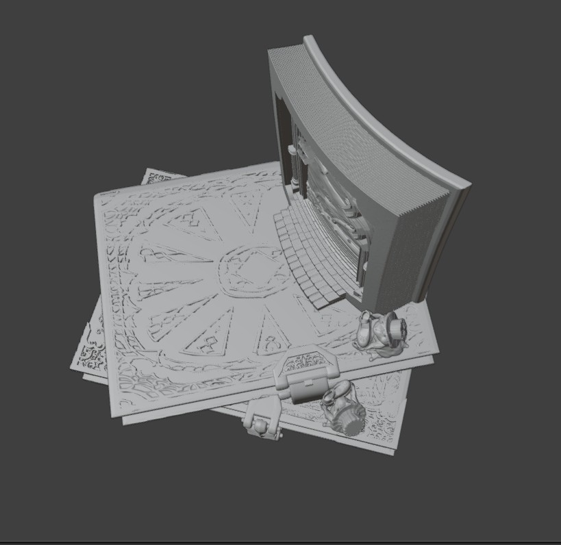 akabanecircle's tweet photo. 中山です。   
激重だったblender,
いろいろ調べてデータ軽く方法で
だいぶましに・・
これなら全体くみ上げできるかも・・？？

個別にプリントして合わせてみてもいいんですが
一度デジタルで合わせてみないと怖くて。。。笑

#ワンフェス 
#wf2026s https://t.co/IUsLggFjum