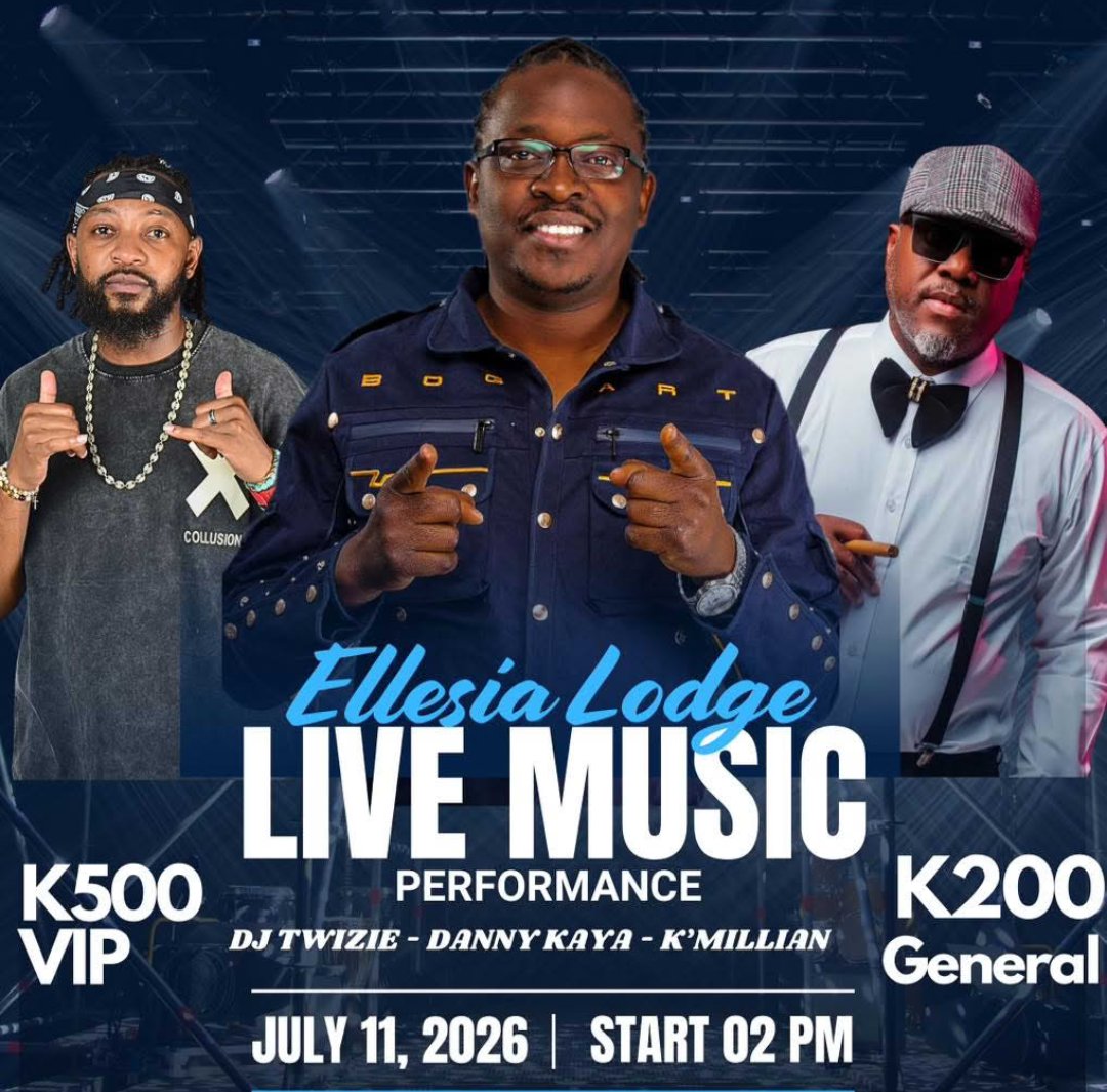 Slick_ZM's tweet photo. I have been listening to the K'millian album Kakabalika in readiness for this show in at Ellesia Executive Lodge in Chilanga...

🎟️ Tickets:
⭐ VIP – K500
⭐ General – K200

Gather your friends &amp; secure your tickets from @scentedchef on 097 4509290.

See you there!!! https://t.co/bmK88QTyA1