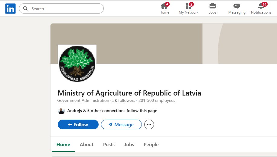 alexanderblums's tweet photo. @Zemkopibas_min vecais ozols ir foršs, bet varbūt laiks atjaunot LinkedIn? https://t.co/DWKkNxSHP7