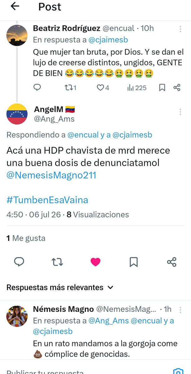 NemesisMagno211's tweet photo. Y bien temprano arrancamos medicando, en esta ocasión a solicitud de un seguidor traemos para vergatromicina a la micro cuenta, come gorgojeros que usa el alias de Beatriz 👇🏻 en la captura pueden verlo.
Ya saben que hacer.
#TumbenEsaVaina https://t.co/ALZ3Nmut6e