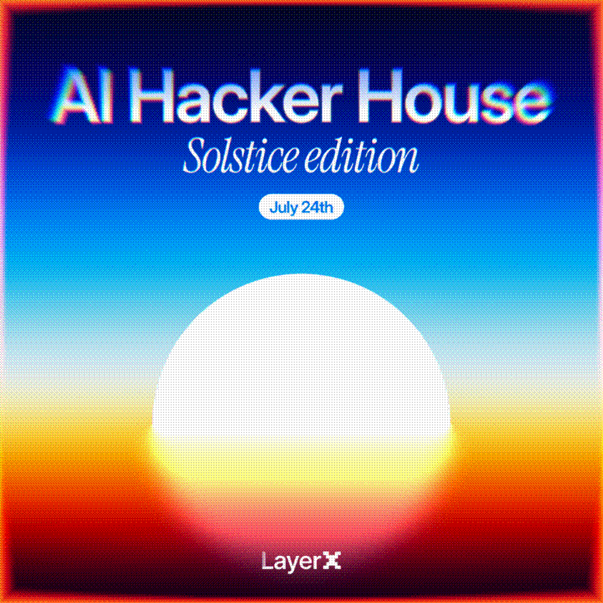 LayerXlab's tweet photo. We’re hosting AI Hacker House: Solstice Edition, a one day hacking sprint at @dhworkspaces Península, Porto. 🌞

Whatever your background, there's a seat for you. Developers, designers, marketers, sales, founders will all be in the same room, building ideas from scratch over the course of the day.

Attendance is free and spots are limited. Don’t miss out!