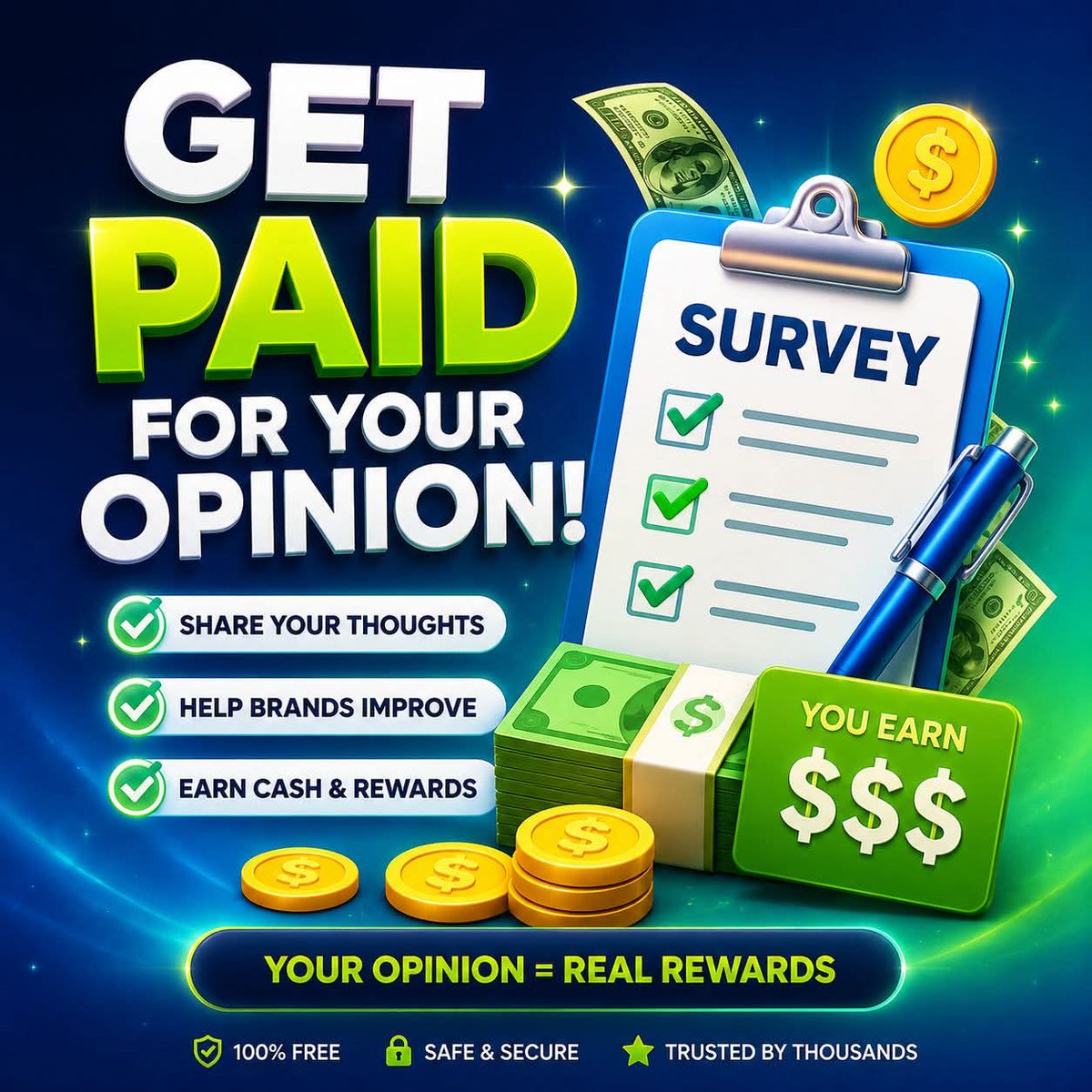 Finance_Algo's tweet photo. 💸 Get paid for your opinions! Join online research studies, complete interviews from anywhere, and earn cash for your time. New studies are added regularly—apply today and see if you qualify. 👇

🔗 https://t.co/N2ysOlJQIV

#PaidResearch #SideHustle #RemoteWork #EarnOnline https://t.co/6aZT0y207l