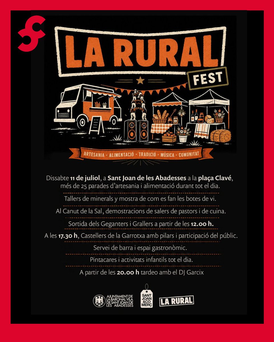 femelcami's tweet photo. 🎉 Aquest dissabte arriba La Rural Fest a Sant Joan de les Abadesses! Artesania, gastronomia, cultura popular i música. Més info: @stjoanabadesses 

🥾 Aprofita la visita per descobrir el Camí de Vidabona, un itinerari de 4 etapes fins a Ripoll. 

💛 https://t.co/BSZiSOAxQ5 https://t.co/3D0MSuSQEz