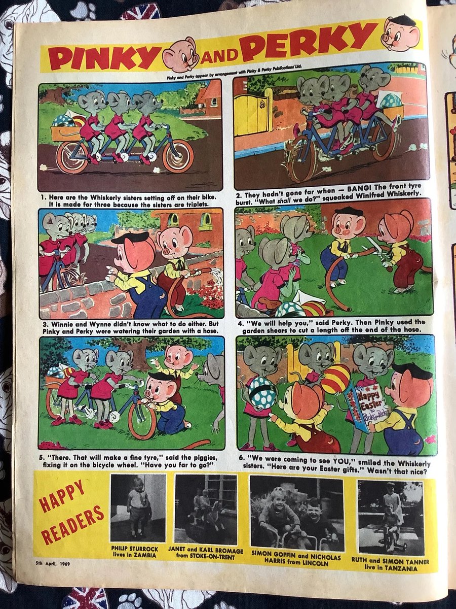 WatsonsVintage's tweet photo. NEW LISTING A Super Fun #giftidea Rare Vintage 5 April 1969 Playhour and Robin Comic - The Magic Roundabout - Pinky And Perky -Mr Toad  Fun, Unusual Nostalgic Birth Year Gift https://t.co/9othnS5nMJ via @Etsy #VintageComics #1969Gift #Playhour #Robin #TheMagicRoundabout #PinkyAndPerky