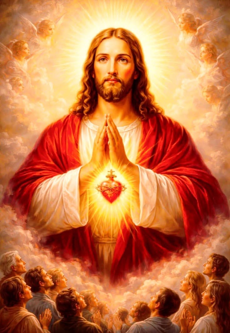 idelmoacl's tweet photo. ... Sagrado Corazon de Jesus Ruega por nosotros, gracias, gracias y gracias por todas tus Bendiciones y Misericordias 🙏 😇 🤍 💫🌟🔆⚘️ https://t.co/Pht866avaz