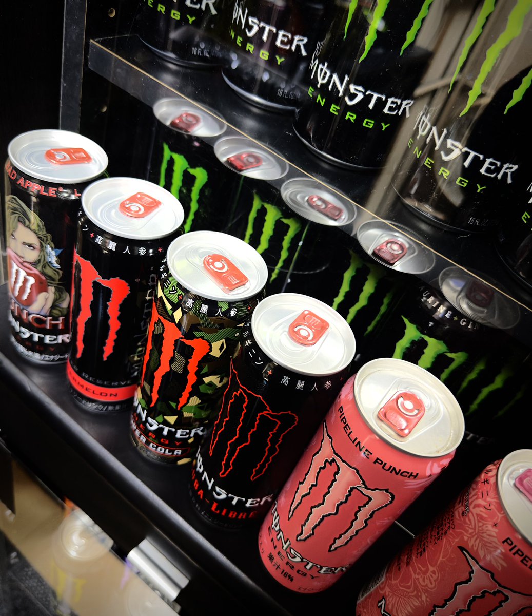 モンスターエナジー300ぽん以上  タブ 日本の赤タブモンスター5種！ #モンスターエナジー新作
