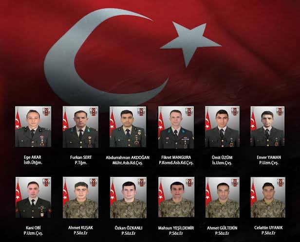 EgitimiYtu's tweet photo. 5 Temmuz 2025 tarihinde, Kuzey Irak Pençe-Kilit Harekâtı bölgesi bölücü terör örgütlerince kullanılan bir mağarada yürütülen arama-tarama faaliyetleri esnasında metan gazına maruz kalan şehitlerimizi rahmet, minnet ve dualar ile yâd ediyoruz.

Şehitlerimizin makamları âli, mekanları cennet, ruhları şad olsun.