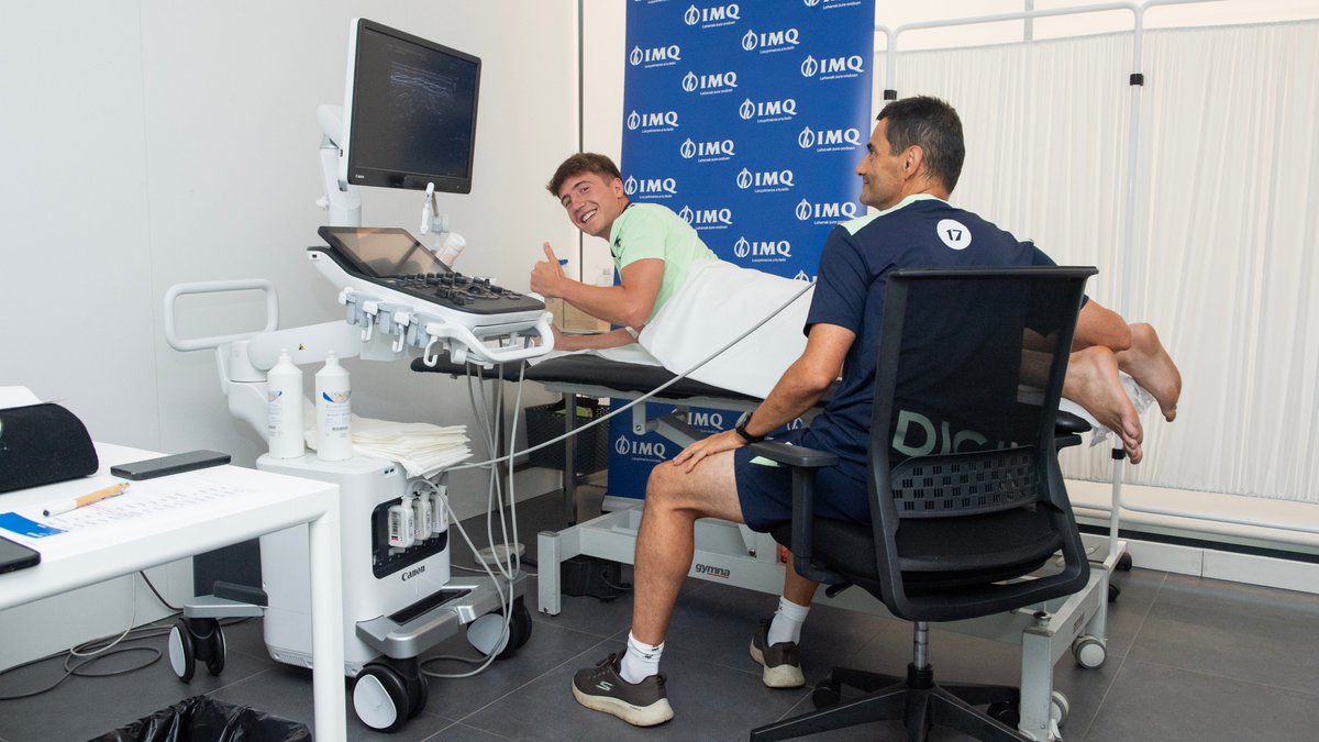 AthleticClub's tweet photo. ✅ Primeras pruebas médicas de la plantilla con @ImqEuskadi 

#AthleticClub 🦁 https://t.co/UMh0ThUUAN