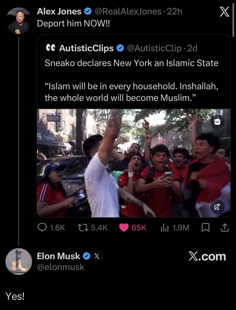 hayasaka_aryan's tweet photo. Elon Musk also supports deporting Sneako lmao https://t.co/LmaDNlpI6x