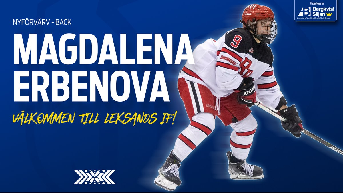 leksands_if's tweet photo. Magdalena Erbenova förstärker damlaget! Läs nyheten på vår hemsida!

För Leksand, tillsammans!
#leksandsif https://t.co/hcpCFNfsUp