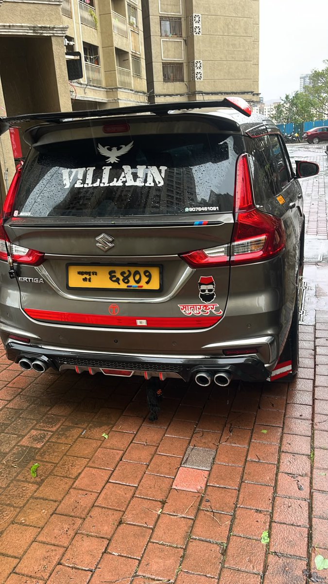 muchmuchfor's tweet photo. @ThaneCityPolice
Incorrectly parked vehicle
1. 3 unpaid challans for not wearing seatbelts
2. Fancy, Non HSRP Number plate
3. Dark Tinted Glasses
4. Rear Windshield
5. Body Modification (spoiler &amp; stickers)
Loc: Marathon Nextown, Off Kalyan Shil Road, Desai Village
Thane 421204 https://t.co/jyYB6N6X8p