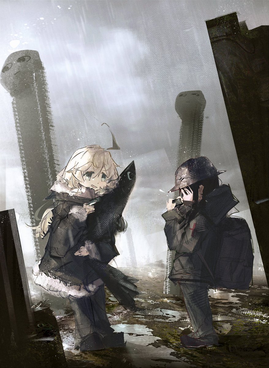 ccbos_illus's tweet photo. 🐟
 #少女終末旅行 #GirlsLastTour https://t.co/RbotngBz5G