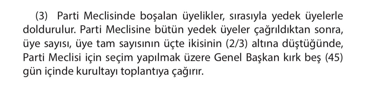 canergun_17's tweet photo. Parti üyemiz Kemal Kılıçdaroğlu isimli şahıs ve kendisini MYK zanneden bazı parti üyelerimiz, “TÜZÜK KURALLARINA AYKIRI DAVRANMAK” suretiyle açıkça PARTİ SUÇU işlemektedir. Tüzüğümüze göre yeter sayıda kurultay delegesi imzası verildiğinde OLAĞANÜSTÜ KURULTAY yapılması zorunludur. Ayrıca yine tüzüğümüze göre PM üye sayısı tam sayının 2/3  (üçte ikisi) nin altına düştüğünde PM de düşmüş olur ve yine OLAĞANÜSTÜ KURULTAY yapılması zorunludur. Bu durumda sözde MYK nın karar almaya devam etmesi (özellikle görevden almalar, disiplin süreçleri işletmeler vb.) de açıkça tüzüğümüze aykırıdır. Tüzüğün canınız istediğiniz maddelerini kullanıp, canınız istemediğiniz maddelerini uygulamamak partiyi kaosa sürüklemiştir. Bu tavır da tek adam rejiminin değirmenine su taşımaktan başka bir şey değildir. Hayatınızın kalanını bu gerçeklerle yaşayarak geçirmek de sizin en büyük cezanız olacaktır.
 @kilicdarogluk @herkesicinCHP