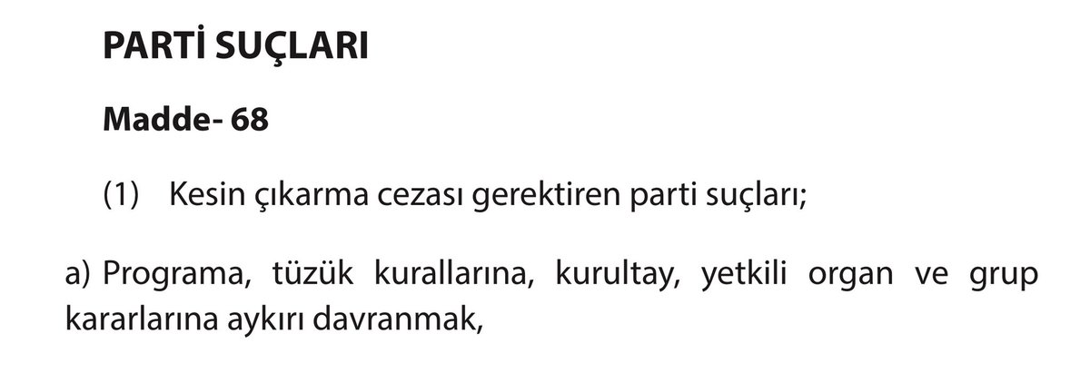 canergun_17's tweet photo. Parti üyemiz Kemal Kılıçdaroğlu isimli şahıs ve kendisini MYK zanneden bazı parti üyelerimiz, “TÜZÜK KURALLARINA AYKIRI DAVRANMAK” suretiyle açıkça PARTİ SUÇU işlemektedir. Tüzüğümüze göre yeter sayıda kurultay delegesi imzası verildiğinde OLAĞANÜSTÜ KURULTAY yapılması zorunludur. Ayrıca yine tüzüğümüze göre PM üye sayısı tam sayının 2/3  (üçte ikisi) nin altına düştüğünde PM de düşmüş olur ve yine OLAĞANÜSTÜ KURULTAY yapılması zorunludur. Bu durumda sözde MYK nın karar almaya devam etmesi (özellikle görevden almalar, disiplin süreçleri işletmeler vb.) de açıkça tüzüğümüze aykırıdır. Tüzüğün canınız istediğiniz maddelerini kullanıp, canınız istemediğiniz maddelerini uygulamamak partiyi kaosa sürüklemiştir. Bu tavır da tek adam rejiminin değirmenine su taşımaktan başka bir şey değildir. Hayatınızın kalanını bu gerçeklerle yaşayarak geçirmek de sizin en büyük cezanız olacaktır.
 @kilicdarogluk @herkesicinCHP