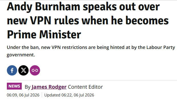 freddienew's tweet photo. If you live in the UK and want to keep accessing the internet freely, please pay attention to this. 

Get a good VPN now, learn how to use it, and if need be, learn how to build one yourself. 

Labour are coming for your privacy, and we mustn't let them win

Instructions here 👇 https://t.co/HDNSUf7VAk