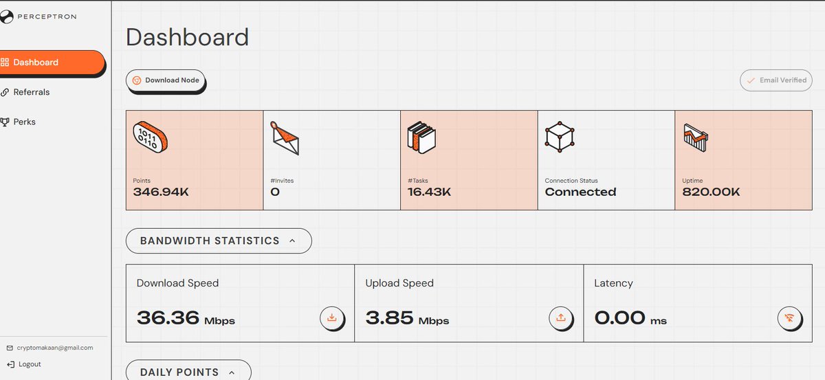 srfaxis's tweet photo. Proud to be running my Perceptron Node! 🚀

Tracking my node through the dashboard and excited to support the network.

Thanks @PerceptronNTWK!

#NodeAndProud https://t.co/TBhfOh84Aq