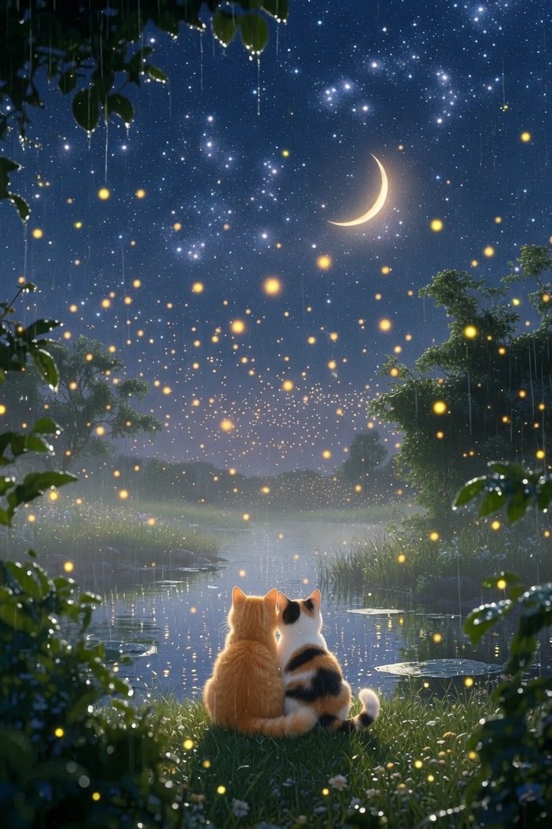 gunjo_story's tweet photo. 月曜の夜
わたしの好きな短歌と、雨上がりの蛍の景色をご覧ください💜

生れいでて　命短しみづうみの水に
うつろふ　蛍の光

島木赤彦 https://t.co/1yZ4XmDzBj
