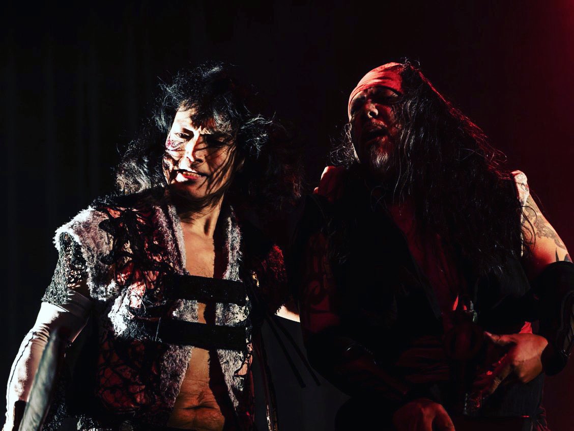 makaiwars's tweet photo. 即興芝居のプロリーグ「アクトリーグ」、プロレス演劇メタルのハイブリッド「魔界」。舞台においては新しい試みをやってきたけど、このふたつの総括のコンテンツをつくってみようと思ふ。新しい試みではなく伝統との融合。 https://t.co/n02C57pJTr