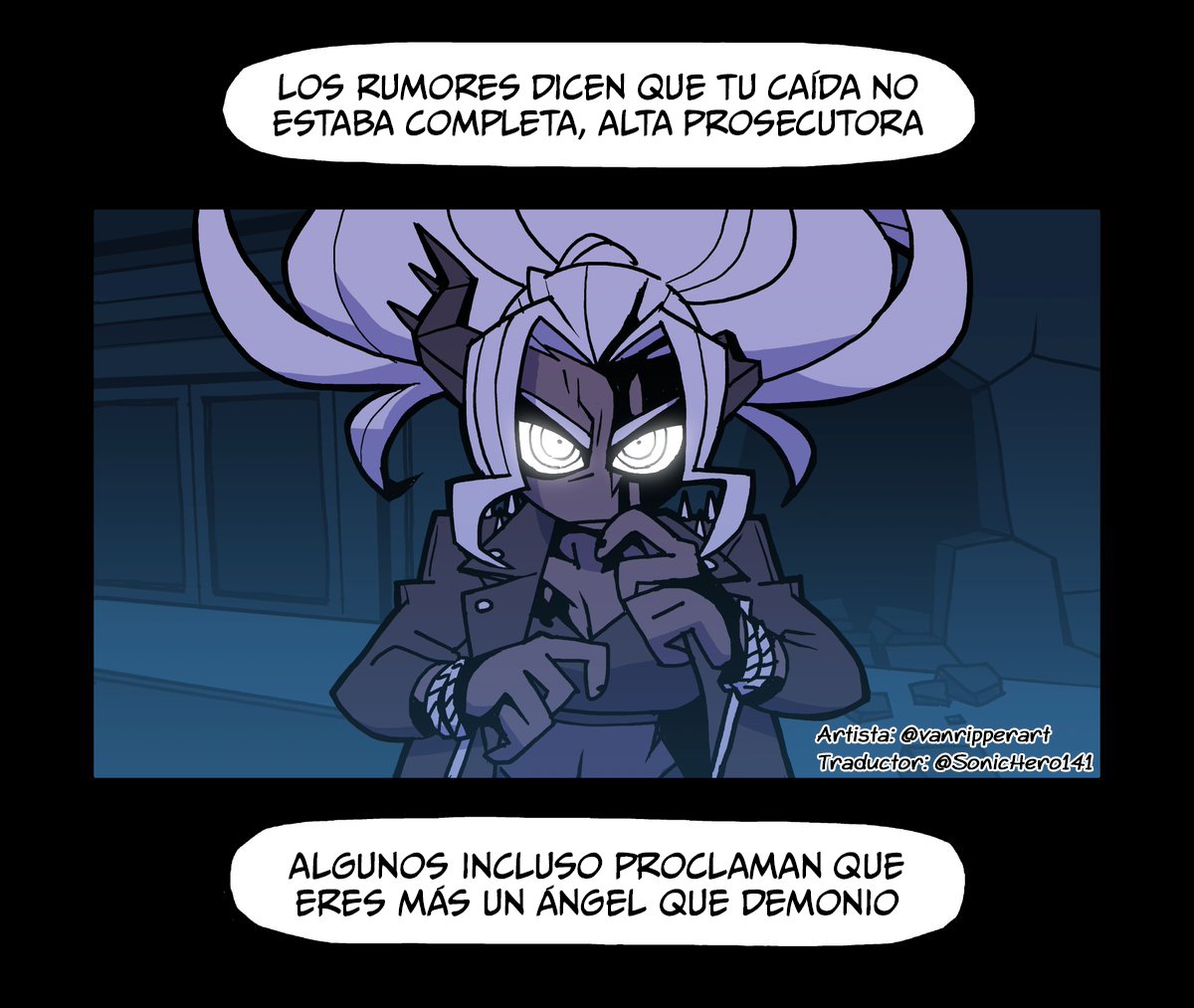SonicHero141's tweet photo. "Inquebrantable y Sin Rostro (20/43)"

Artista/Original Artist: @vanripperart 

Traducción hecha por mi

¡Recuerden seguir al Artista❤️!/Remember to follow the Original Artist ❤️!

#Helltaker #comic #Torre #Tower #español #Judgement https://t.co/eYD4tcmZEu