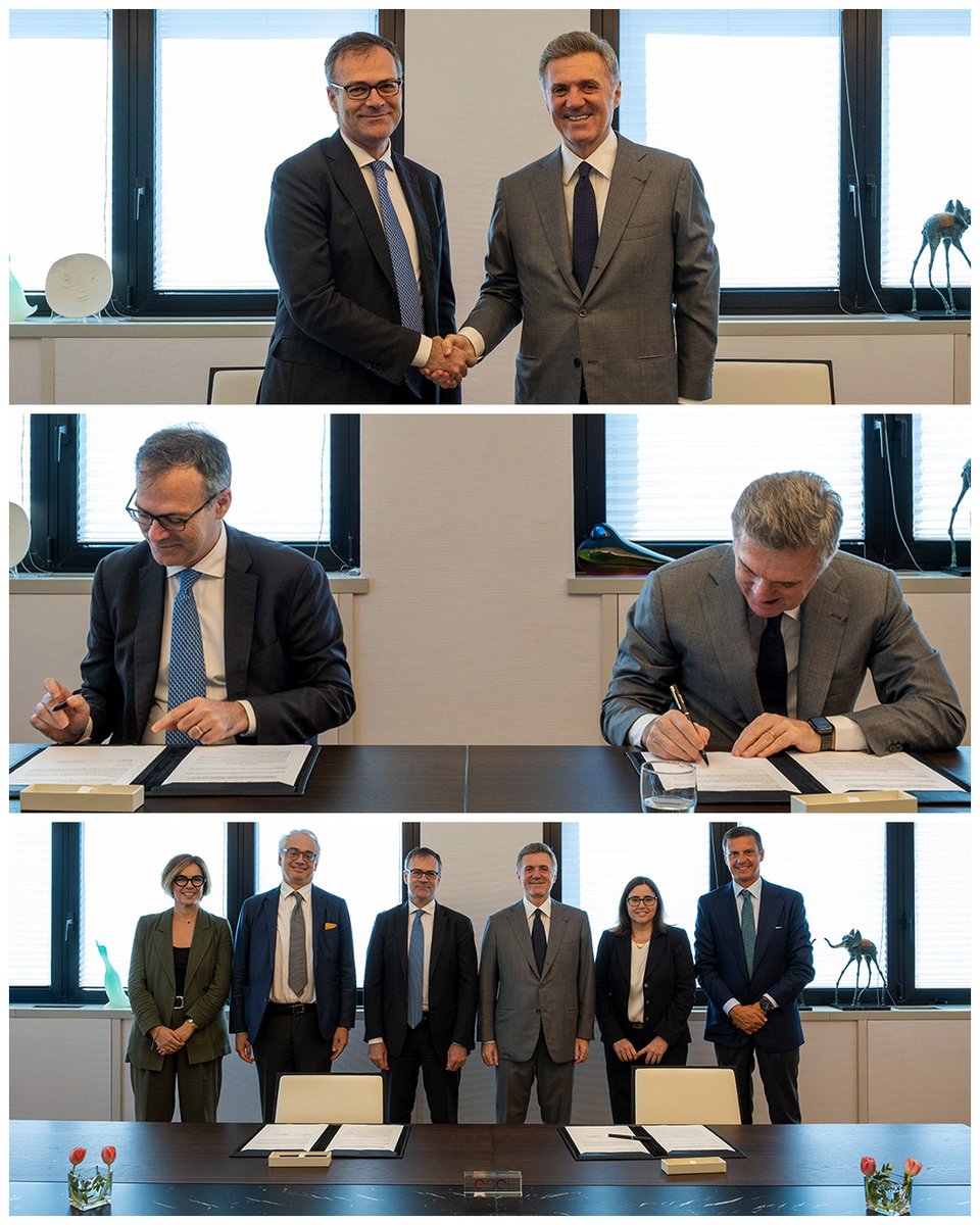 EnelGroupIT's tweet photo. La firma del Protocollo d’Intesa tra il Presidente di Enel Foundation e CEO del Gruppo Enel, Flavio Cattaneo e il Coordinatore della Struttura per l’attuazione del Piano Mattei per l’Africa, Fabrizio Saggio, rappresenta molto più che un accordo: è il segno tangibile dell'impegno per la transizione energetica e lo sviluppo dei Paesi africani.

Grazie alla collaborazione tra istituzioni, imprese e università prende forma un modello che integra eccellenze accademiche italiane e africane, promuovendo un proficuo scambio di conoscenze.
L’obiettivo è sviluppare percorsi di formazione sempre più rispondenti ai bisogni dei territori con particolare attenzione alle giovani generazioni, all’empowerment femminile e all’accesso al mercato del lavoro, rafforzando l’autonomia dei territori, valorizzando le capacità locali e contribuendo alla crescita di professionisti in grado di guidare il cambiamento con strumenti propri e attraverso solide partnership internazionali.

Costruire il futuro dell’energia significa, prima di tutto, investire nelle persone e nelle competenze che lo rendono possibile.
