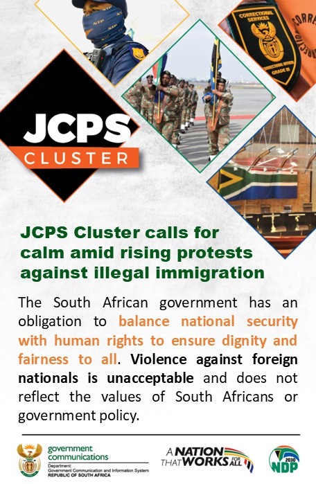 GCISNorthernCap's tweet photo. The South African government   has an obligation to balance national security with human rights to ensure   dignity and fairness to all. Violence against foreign nationals is   unacceptable and does not reflect the values of South Africans or government   policy.
#GovZAUpdates https://t.co/iPzO7NhX3p