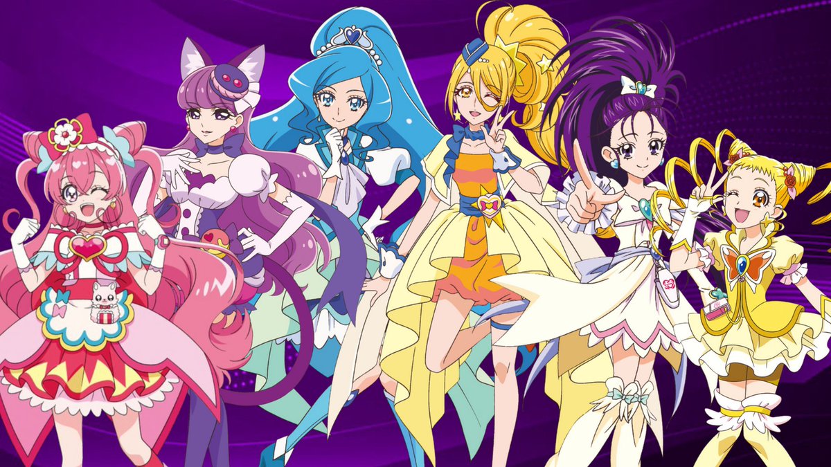 carachan2001's tweet photo. 💜 50 days left 💜 

Characters featured: Go Sweetie Crew Supporting Cures (Precious, Macaron, Fontaine, Etoile, Egret, Lemonade)

#glitterforce #precure #prettycure #anime #プリキュア https://t.co/7bV7LF52DL