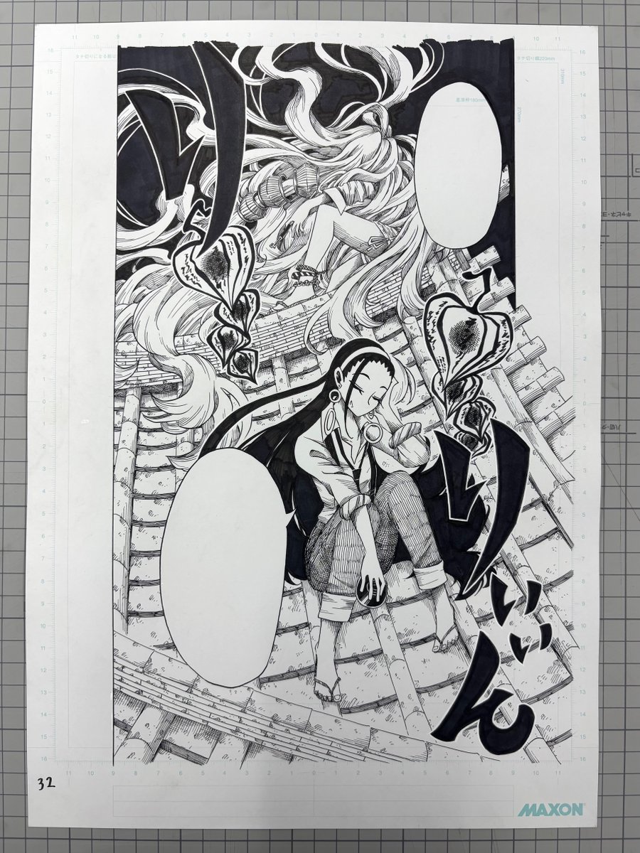 TeiTaiGa12's tweet photo. アナログ原画→雑誌掲載
『描季師』4話より https://t.co/GiMEQ9sBv8