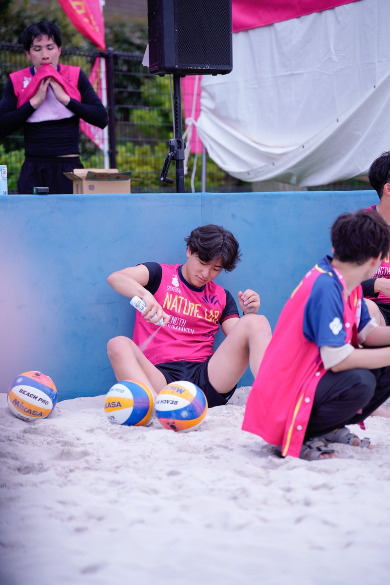 _pink_monster2's tweet photo. 2026.07.04 大森ふるさとの浜辺公園
スナバレー DAY1

#東京グレートベアーズ
#五頭寛大 選手 https://t.co/MnK51AGVui