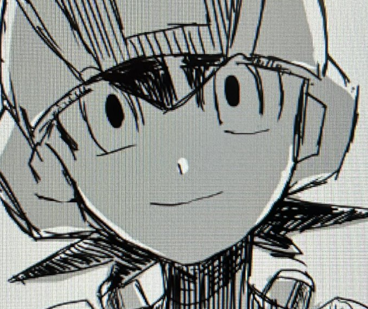 Asso_648's tweet photo. これは最近描いたロックマン(どっちなのかはご想像にお任せします) https://t.co/yHB9jWt10t