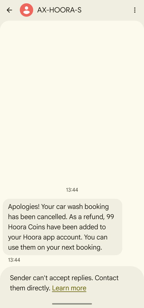 ashmg2000's tweet photo. @yash1t_b @khalidunplugged
What a "great" experience with #Hoora !
Confirmed booking yesterday but no service person showed up. No prior intimation. No response to calls or messages.
Today, they cancelled the booking and "refunded" the amount as Hoora Points instead of returning it to the original payment method.
When the service provider fails to deliver, customers shouldn't be forced to accept platform credits. This is unacceptable customer service and a very disappointing experience.
#CustomerService #ConsumerRights
@MCA21India
@HelpdeskMCA21V3 @PTI_News @ANI
@PMOIndia