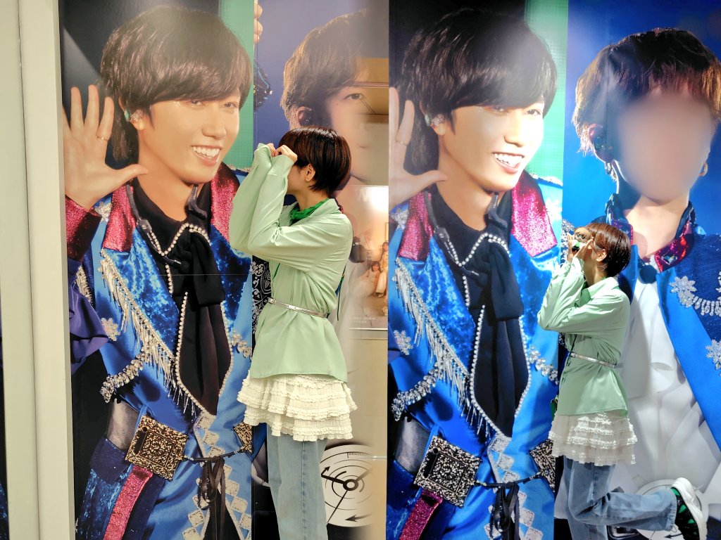 SNaplov_nerd's tweet photo. ななちゃんと初合致してきた〜🖤👊🏻(他Gも失礼します🙂‍↕️)
ライブ円盤発売記念展示、渋谷の各CDショップさんにお邪魔してきました🎶💿毎回大感謝です✨
キラキラ阿部くんの特大パネルたまらん🥹💚
夕方からだったのに、楽しすぎて大満足だった❕❤️‍🔥
カフェもご飯も行けてよかった🥺
またすぐにね👊🏻🖤 https://t.co/nFE6o5pfsd