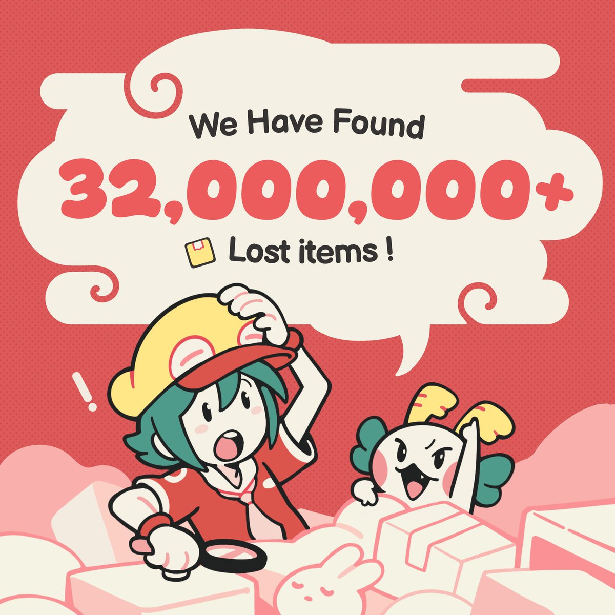 _LostAndFoundCo's tweet photo. It's been over 100 days! 🎉
Which item was the hardest to find? How long did players spend on the game? Or which moment was everyone's favorite? Let's check out some fun stats we wanted to share with you all!

#LostAndFoundCo #indiegame #cozygames https://t.co/33t7yukROt