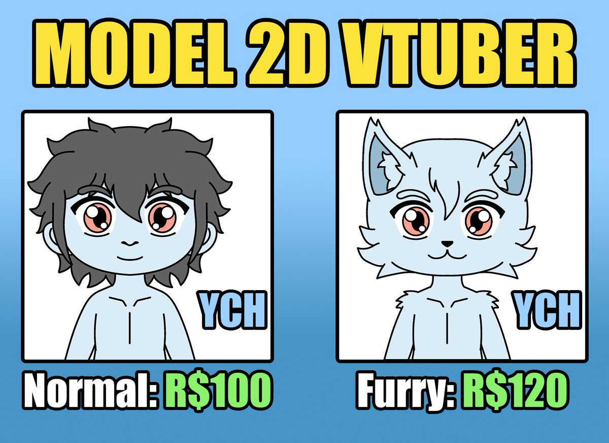 ramonoplays's tweet photo. Pessoal!!!

estou começando a vender model 2d, eu nesse momento tarei vendendo por 100R$, pois sou iniciante nisso e quero começa devagarzin

(obs: é um model corpo completo)

espero que gostem do modelo ^^

#vtuber #furry #furryart #model2d #comissionart #artㅤㅤㅤㅤ https://t.co/S3LrmZrfhH