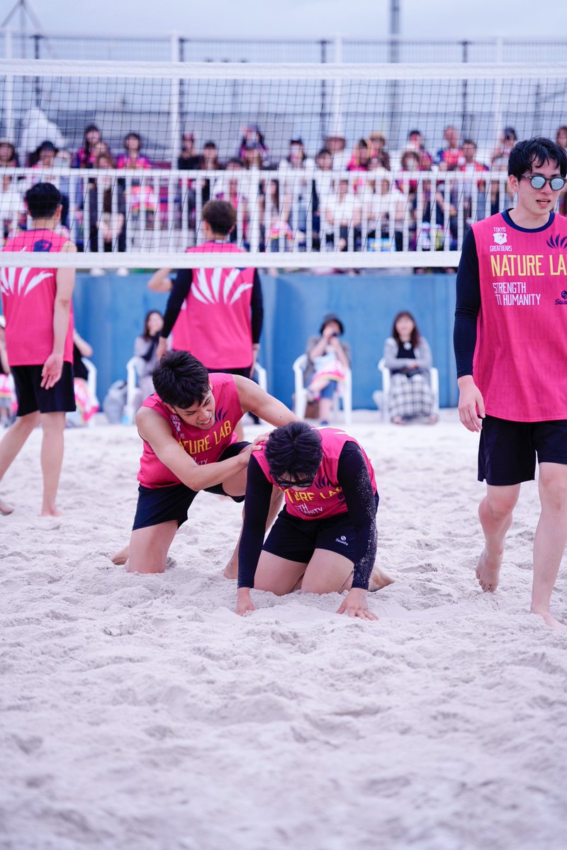 _pink_monster2's tweet photo. 2026.07.04 大森ふるさとの浜辺公園
スナバレー DAY1

#東京グレートベアーズ
#大竹壱青 選手
#大前隆貴 選手 https://t.co/N3Fck5bpVk