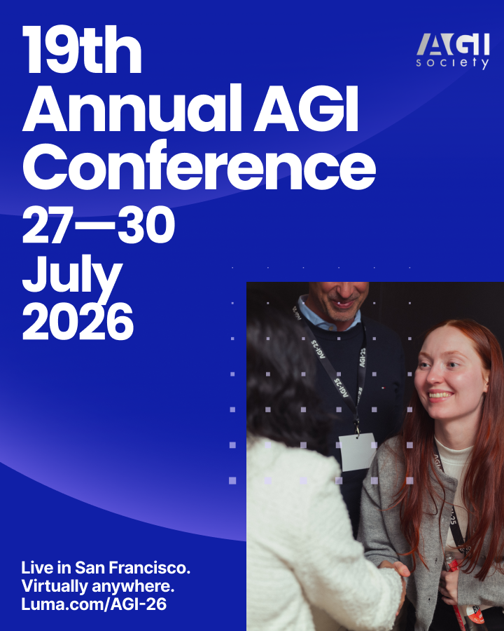 SingularityNET's tweet photo. In just three weeks, AGI-26 will bring together researchers, entrepreneurs, investors, and industry leaders for 2026's most anticipated AGI event.

Set to be the 19th edition of the longest-running conference dedicated to artificial general intelligence, AGI-26 will be the definitive forum for exploring breakthrough research, showcasing emerging technologies, and examining the societal and ethical implications of general intelligence.