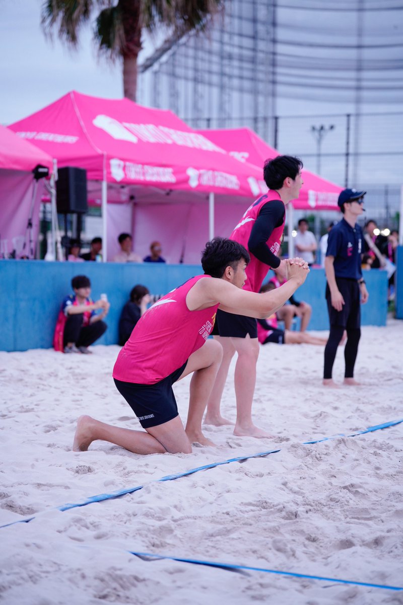 _pink_monster2's tweet photo. 2026.07.04 大森ふるさとの浜辺公園
スナバレー DAY1

#東京グレートベアーズ
#大竹壱青 選手 https://t.co/zX2YobHF1g