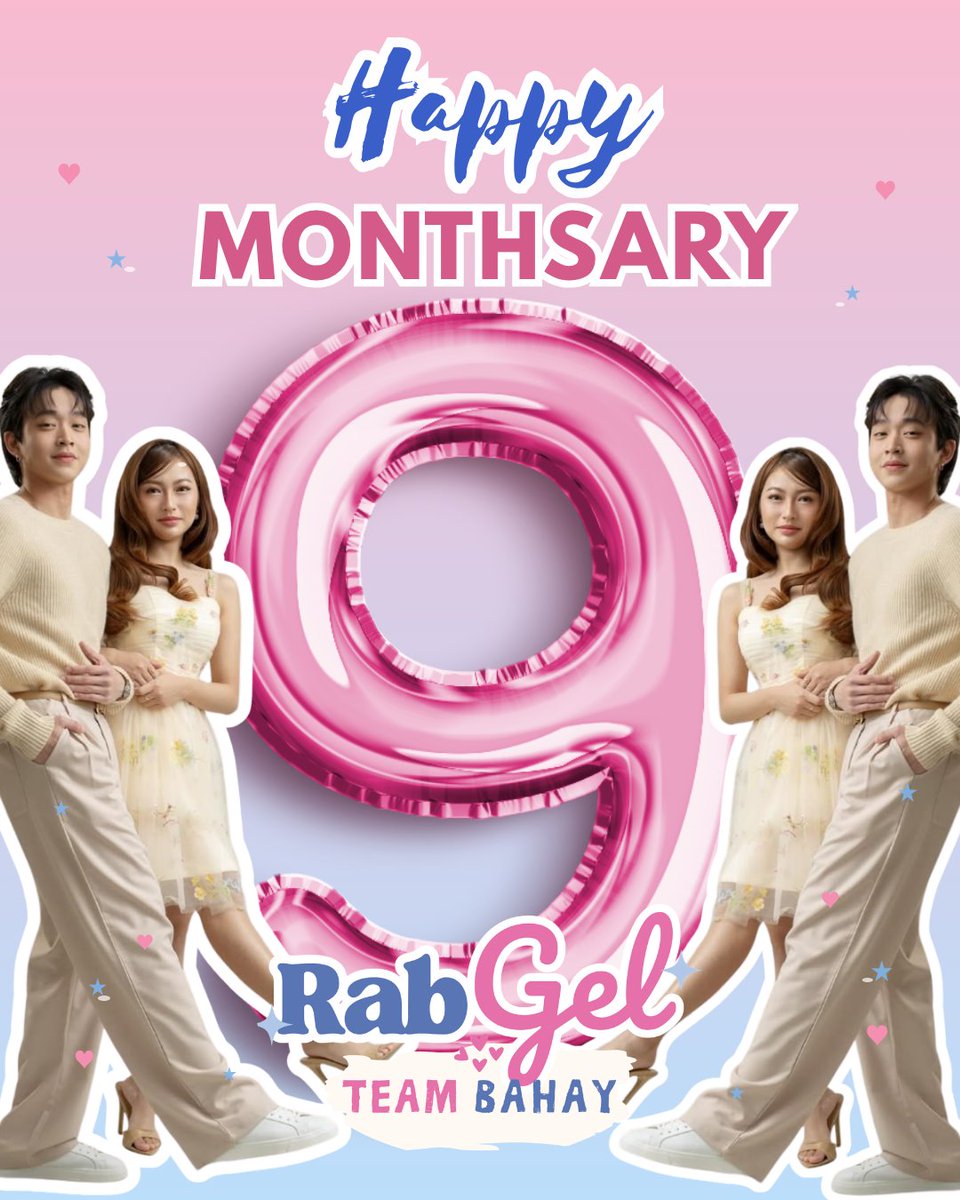 rabgelteambahay's tweet photo. ika- siyam na buwan RabGel Team Bahay https://t.co/LDVEjjWVoz