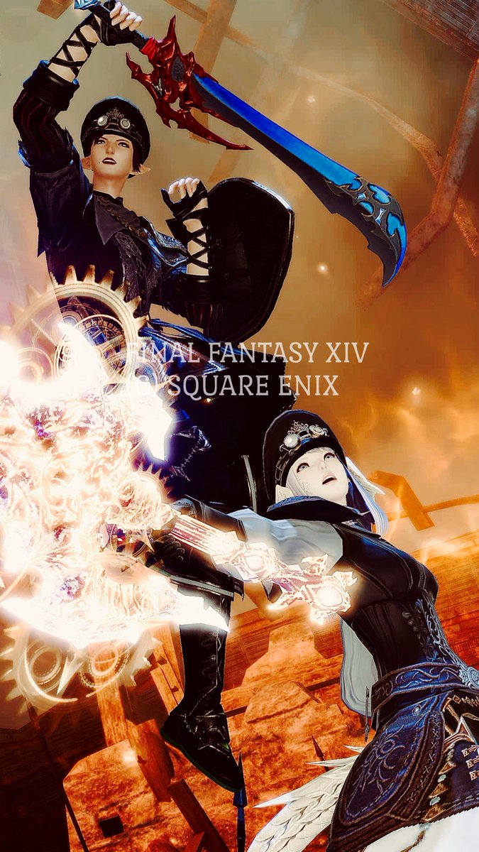 umako_ponkotsu's tweet photo. ギムリトダークでかっこいいのも撮ってきたよー！\( •ω•´ )/✨✨
 #FF14 https://t.co/0n05KxRacy