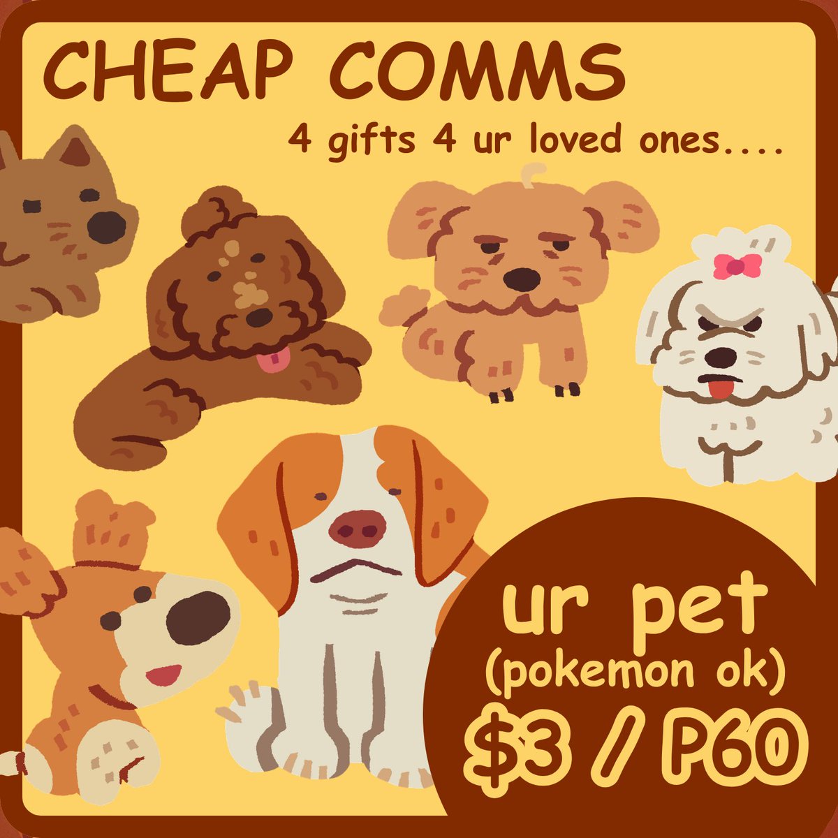 apple_kitkats's tweet photo. 🐱 some pet comes so far !!
🐶 im still taking comms if anyone is interested :3c just dm me!
🐹 comms take from less than a week to 2 weeks!
#petcommissions #commissions #artph https://t.co/vo6ujFvEBh