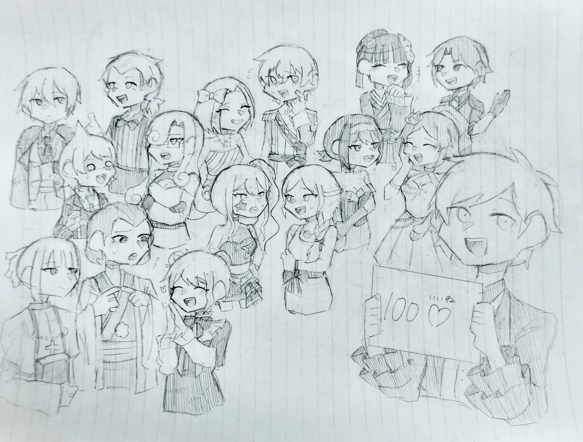 beacon_aho's tweet photo. #DRA
#sdra2
大分遅れましたが100↑いいねありがとうございます！！
せっかくだし全員描いちゃいました https://t.co/uudXSWmYY6
