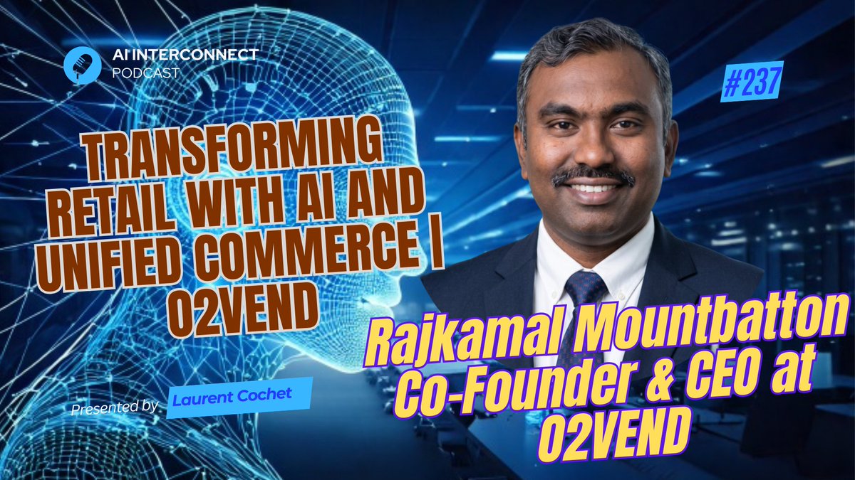 AI_InterConnect's tweet photo. Transforming Retail with AI and Unified Commerce | O2Vend https://t.co/TcaqNOtptJ via @YouTube https://t.co/cWcSYp2j2X