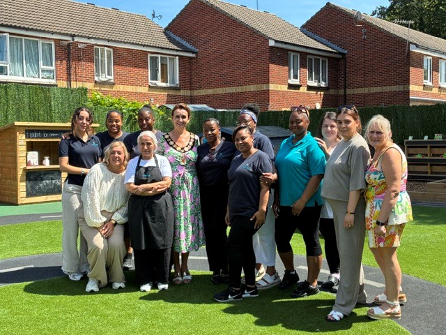 MayorofEnfield's tweet photo. Delighted to officially open the extended baby room at Kindred Edmonton Nursery.
Wonderful to see w wonderful environment for young members of our community, giving them the best start in life.
#MayorOfEnfield #Edmonton #KindredNursery #EarlyYears #Education #CommunityLove https://t.co/EzLj30DMk2