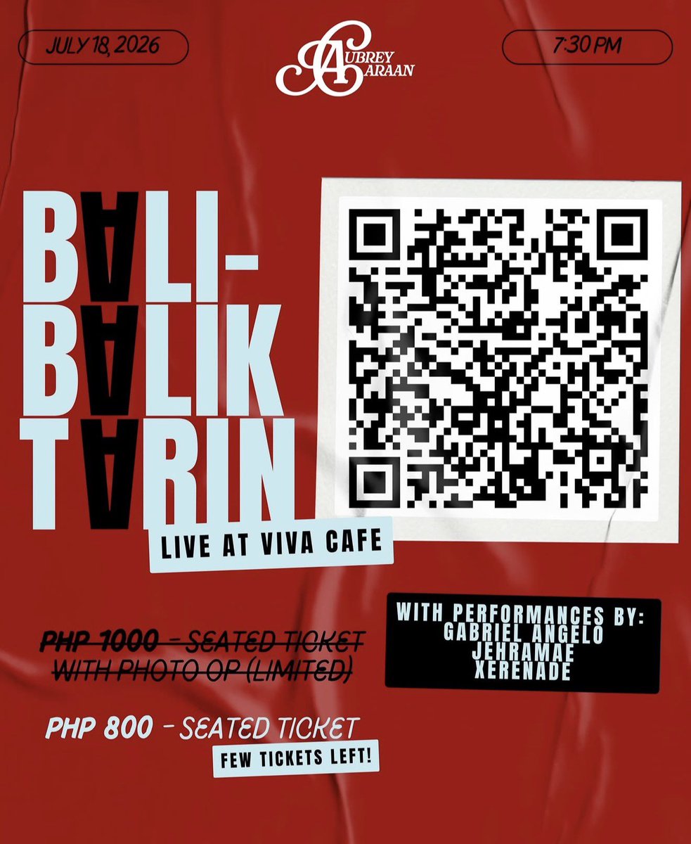 Kysleee's tweet photo. Guys ubusin na natin ‘to! Haha! If you’re worried dahil wala kayong kasama, we are all here!!!🤗

The last time I attended, umaga na kami umuwi dahil ang daldal ng mga tao!😂 Let’s gooo! Paki ubos na at baka mapa check-out nanaman this user lol

#AubreyCaraan https://t.co/pS8JGlVHKp