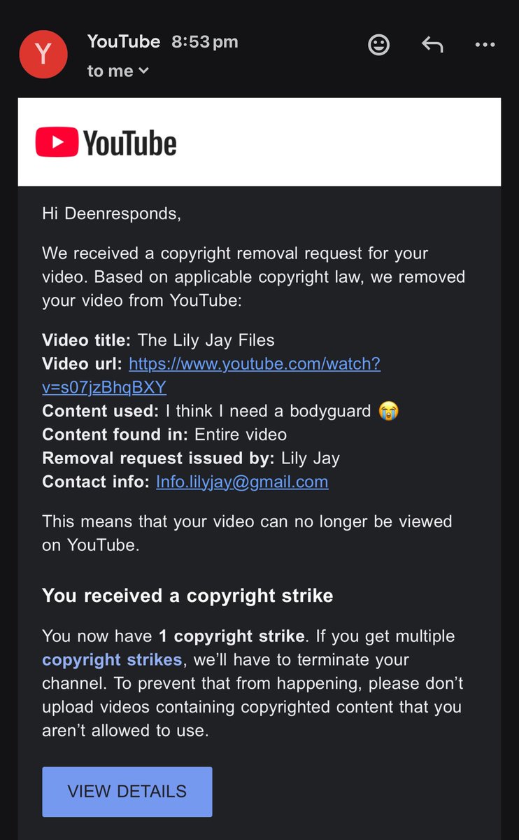Deenresponds's tweet photo. السلام عليكم ورحمة الله وبركاته 

Lily Jay has just given my channel a copyright strike for exposing her scam. 

My channel is primarily dedicated towards dawah however after seeing all the evidence of her fraudulent behaviour I decided to make a youtube video on it.  

My revenue for living is dependent on the channel and while she’s been scamming people for their money with Ai videos, i’ve been researching and producing videos to refute Islamophobes. 

This won’t stop me however from uploading and warning against her. I will just be using shorter clips from her channel. 

Please make sure the next video becomes viral and expose this fraud.  

@muslimorthodoxy @AliDawah1 @mohammed_hijab @BroHajji @TheMumMuslim @TaymiApologia  @SeerahDawah  @fivepillarsuk  @smile2jannah  

tag whoever else you think should repost