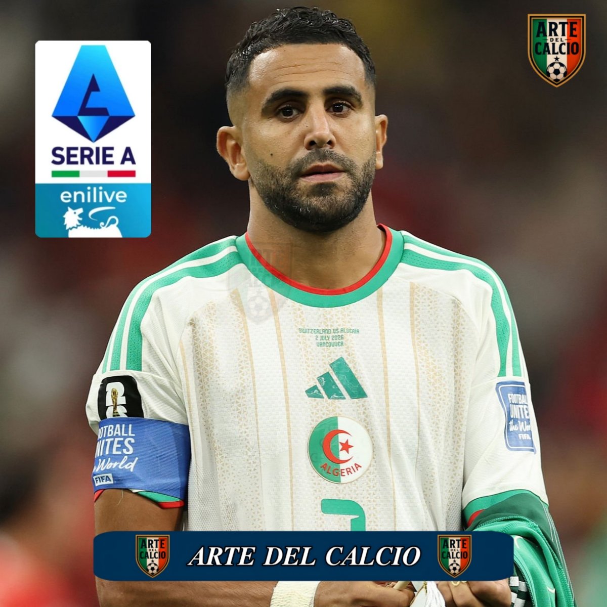 ArteDelCalcio's tweet photo. 🚨🚨 فابريزيو رومانو : رياض محرز معروض على أندية إيطالية في صفقة انتقال حر ⏳ 🇩🇿🇮🇹

⏳ عرض وكلاء أعمال النجم الجزائري رياض محرز اللاعب بالفعل منذ أيام على أندية إيطالية، بعد أن أصبح متاحًا في صفقة انتقال حر.

✅ رغبة اللاعب هي العودة إلى أوروبا، في انتظار أي تطورات خلال الفترة المقبلة. 🇩🇿⚽

#CalcioMercato 🇮🇹