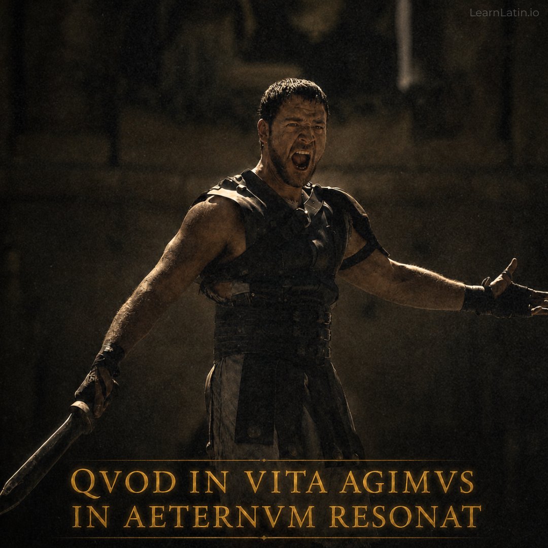 latinedisce's tweet photo. Quod in vita agimus, in aeternum resonat — ”What we do in this life echoes in eternity.” https://t.co/GWoGwq2UWR